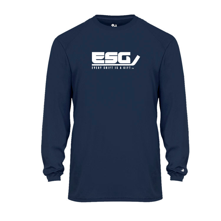 Men's One Color Long Sleeve T-Shirt - ESG - Every Shift Is a Gift