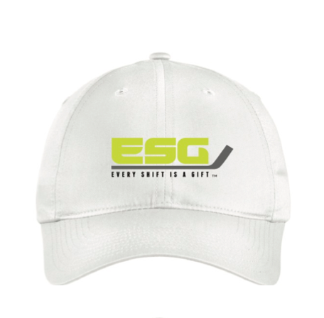 White Golf Hats - ESG - Every Shift Is a Gift